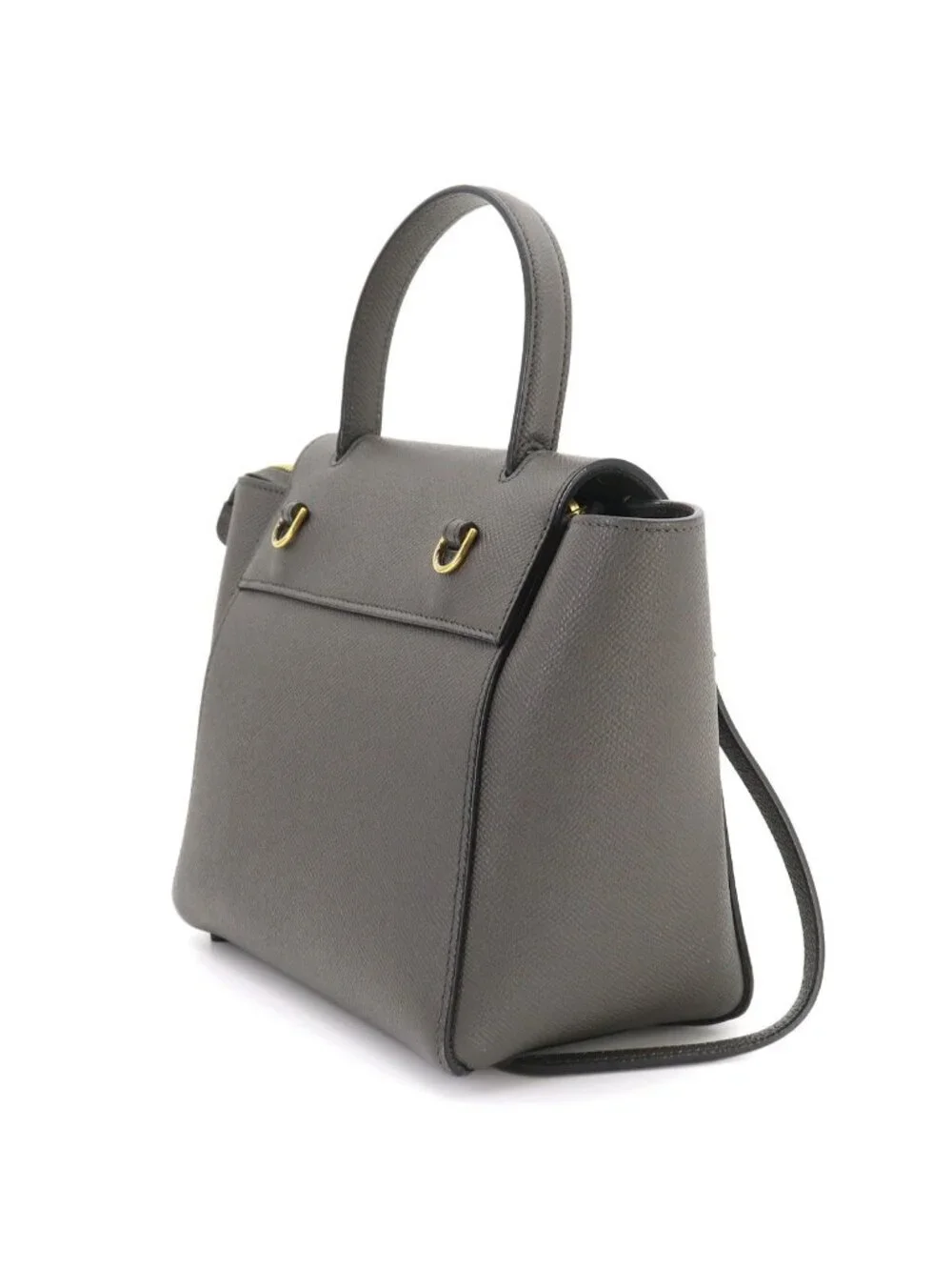 ★SOLD★ Celine Belt Bag Nano 2-Way Leather Gray - Picture 4 of 10